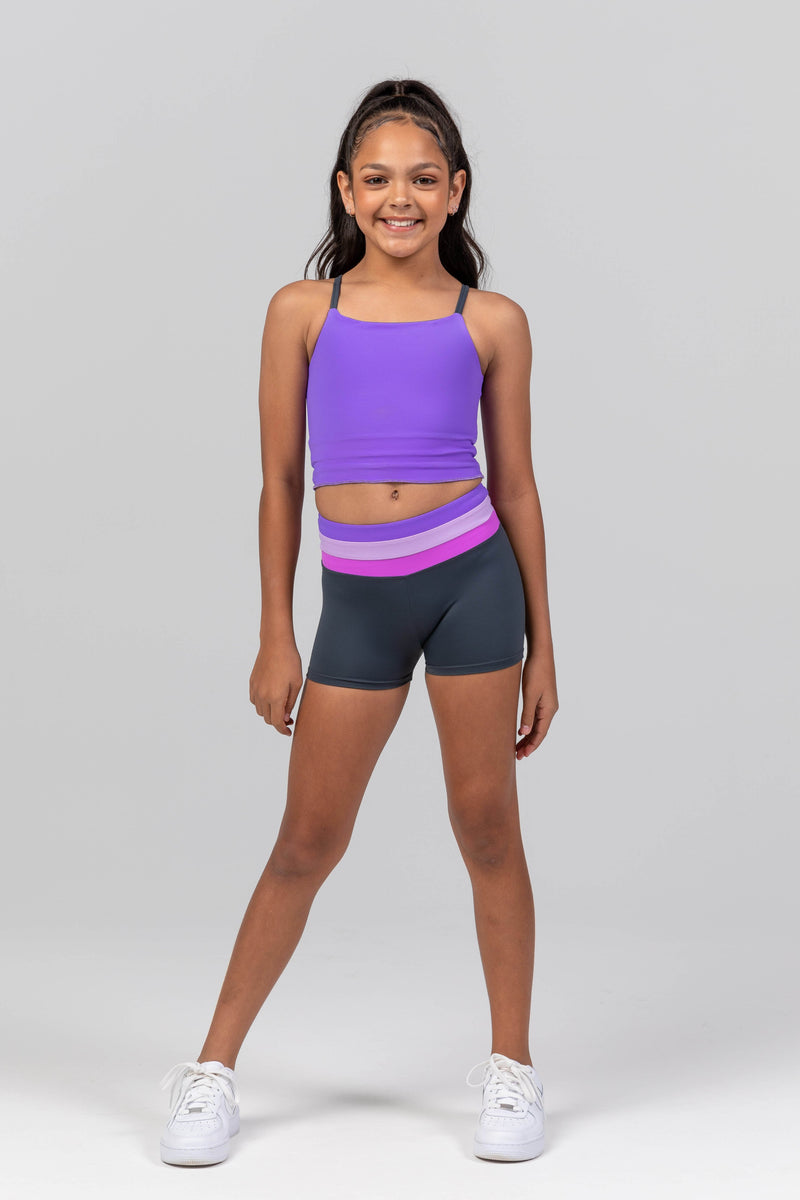 Stardust Reversible Cropped Singlet – SylviaP Sportswear LLC